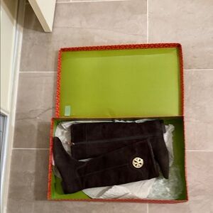 Tory Burch Black Knee-High Boots